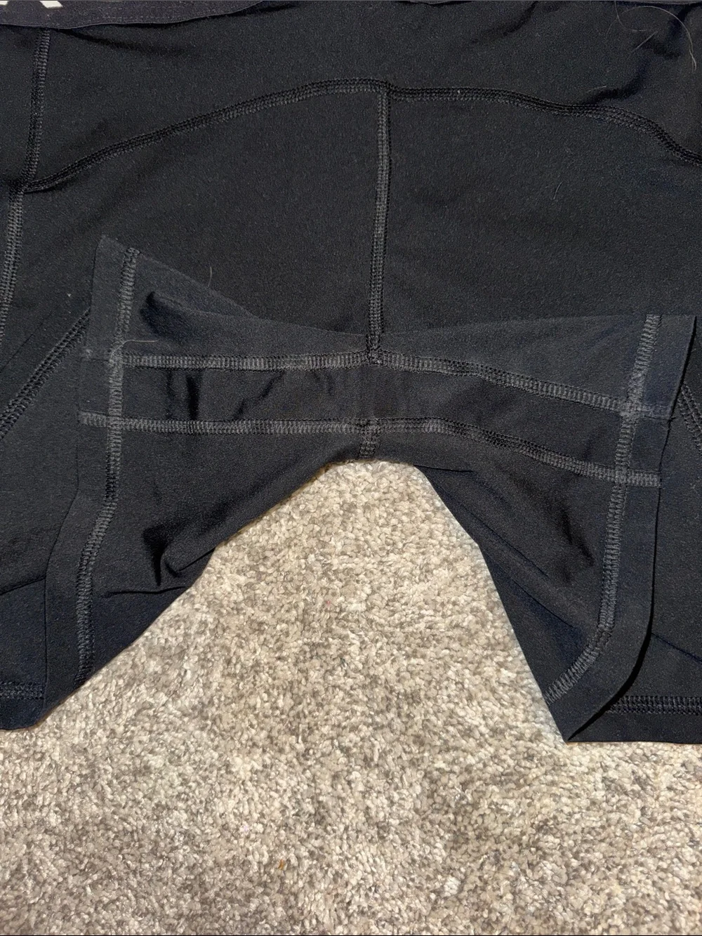 Nike Black Compression Training Shorts with White Swoosh
